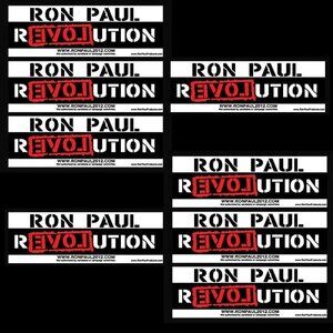 (8-PACK) RON PAUL STICKERS - 11.5" IN. BUMPER STICKERS DECALS - 8PCS* LOT